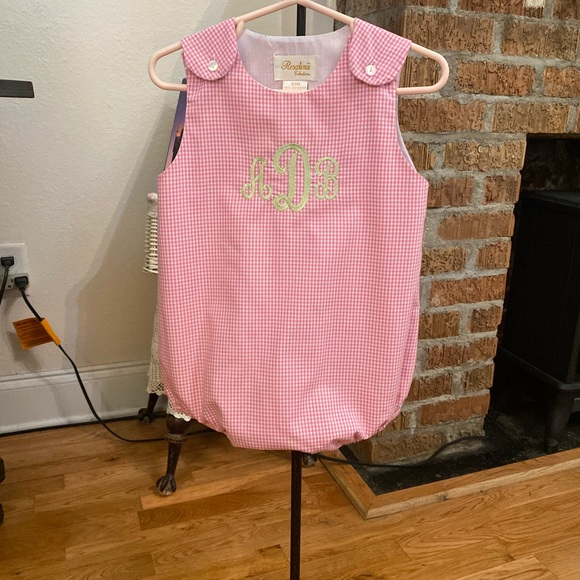 Rosalina Collection Infant Girls Monogrammed Romper size 24 months - Picture 4 of 16
